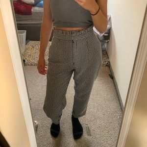 Gingham topshop pants